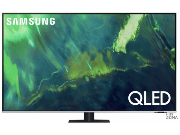 65" Телевизор Samsung QE65Q77AAU 2021 QLED, HDR, черный/серебристый