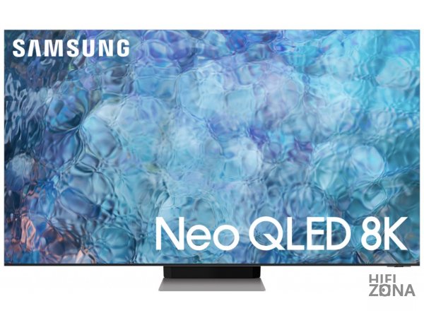 85" Телевизор Samsung QE85QN900AU 2021 QLED, HDR RU, нержавеющая сталь