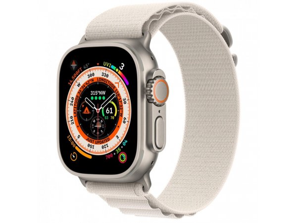 Смарт-часы Apple Watch Ultra 49mm Titanium Starlight Alpine Large